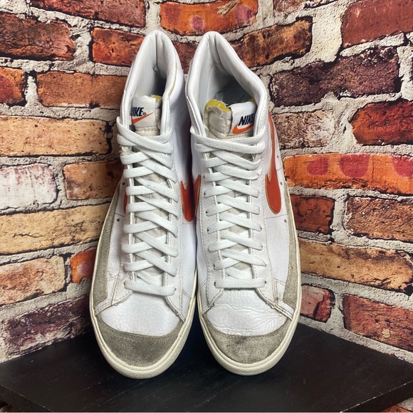 Nike blazer mid vintage 77 orange white - Picture 6 of 7